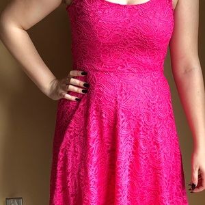 Hot Pink Cocktail Dress